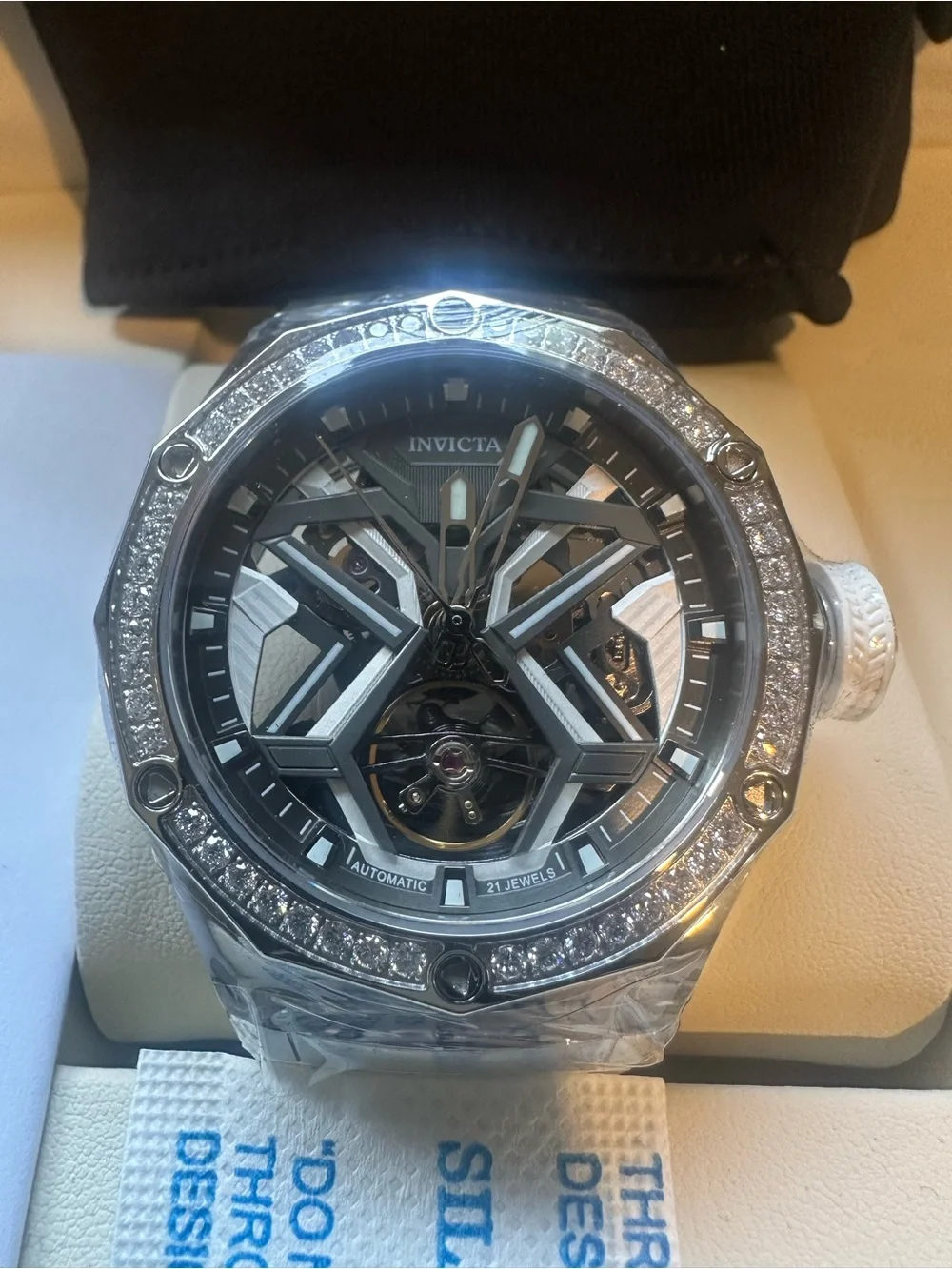 Invicta Objet D'Art Lumidia Diamond Automatic Men’s Watch-White(70130)